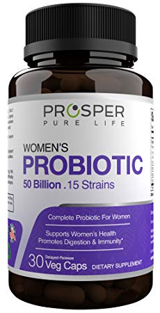 Women's Probiotic - 50 Billion with D Mannose, Organic Cranberry - Probiotics for Women Supports Digestive, Immunity, UTI Relief - Renew The Life of Your Gut Flora by Prosper Pure Life
