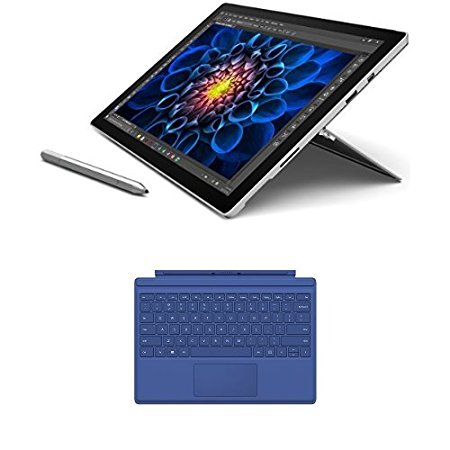 Microsoft Surface Pro 4 (Intel Core i5, 8GB RAM, 256GB) with Windows 10 Anniversary Update and Microsoft Surface Pro 4  Type Cover (Blue)