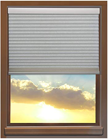 Linen Avenue U6SH3500F60 Custom Cordless 35 W x 54 to 60 H Seashell Blackout Cellular Shade