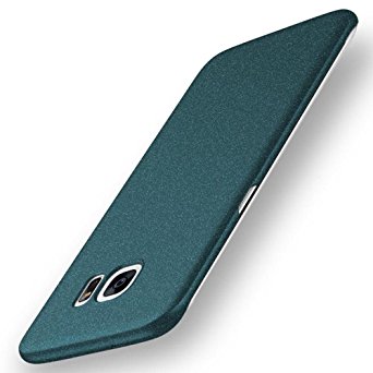 Anccer Samsung Galaxy S7 edge Case [Colorful Series] [Ultra-Thin] [Anti-Drop] Premium Material Slim Full Protection Rock Sand Matte Shield Cover (Gravel Green)