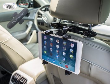 TUPELO® Universal Durable Car Headrest Mount Holder Car Back Seat Holder for Apple iPad Air/ iPad 4/ iPad 3/ iPad 2/ iPad Mini2 3/ iPad Mini and other Tablet PC GPS, with Free Gift U-Touch Holder