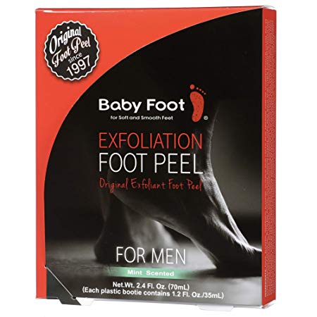 Baby Foot - Exfoliant Foot Peel For Men - 2.4 Fl. Oz. Mint Scented Pair