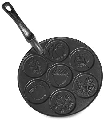 Nordic Ware Autumn Leaves Pancake Pan, Black