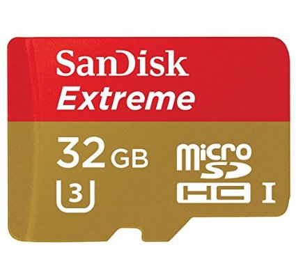 SANDISK Extreme microSDHC UHS-1 Memory Card, 32GB