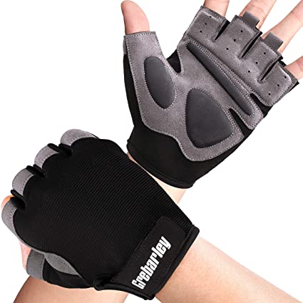 Grebarley Gym Gloves,Training gloves with Wrist Support,Weight lifting Gloves,Breathable Sport Gloves,Crossfit Training,Suit for Men and Women