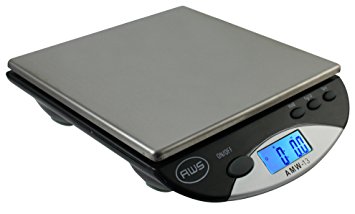 American Weigh Scales AMW-500I-BLK Compact Bench Scale, 500 by 0.1 G