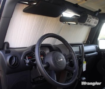 Sunshade for JEEP WRANGLER 2007 2008 2009 2010 2011 2012 2013 2014 2015 2016 HEATSHIELD Windshield Custom-fit Sunshade #1141