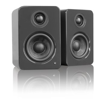 Kanto YU2 3-Inch 2-Way Powered Desktop Speakers (Pair), Gloss Gray(YU2GG)