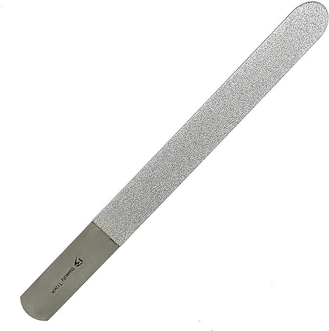 Diamond Deb Nail File and Foot-dresser - Remove Hard & Dry Skin - nail file - Stainless Steel - 7" Long - Double Sided Diamond Dust Coated - Fine Quality - Nail Art - Professional Beauty Care Tools