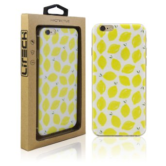 iPhone 6/6s (4.7 Inch) Case, Litech Scratch-Resistant TPU Clear Slim Fit Cover, Tropical Fruit Series (Lemon)