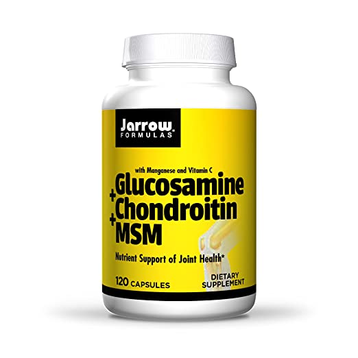 Jarrow Formulas Glucosamine and Chondroitin and MSM, Supports Joint Health, 120 Caps