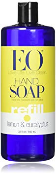 EO, Soap Liquid Hand Lemon Eucalyptus Refill, 32 Fl Oz