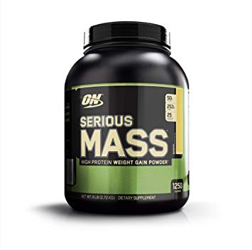 OPTIMUM NUTRITION Serious Mass Weight Gainer Protein Powder, Banana, 6 Pound