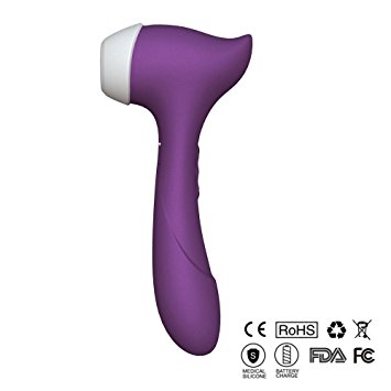 Vibrator&Sucking 8 Vibrating & 3 Stimulating Suction Modes For Stimulate Vagina G-Spot nipple and Clitoris Medical-grade Silicone&Ergonomics Wireless Waterproof&Rechargeable Sex Toys (purple)