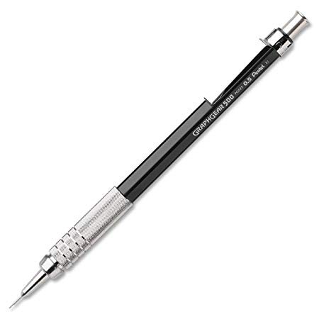 Pentel GraphGear 500 Automatic Drafting Pencil Black (PG525A)