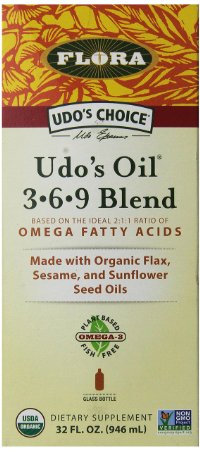 Udos Choice Oil  369  Blend 32-Ounce Glass Bottle