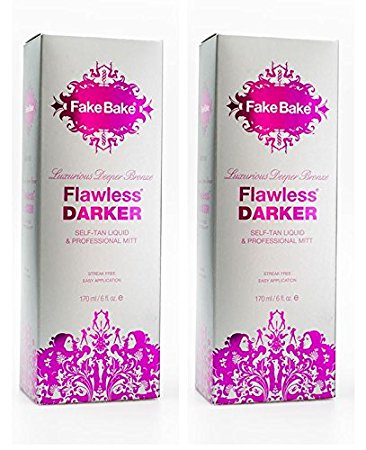 Fake Bake Flawless Darker, 6 Ounce Pack Of Two