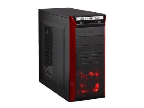 Rosewill REDBONE ATX Mid Tower Computer Case Cases REDBONE Black red