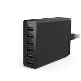 Anker PowerPort 6 Lite 30W 6-Port USB Charging Hub for iPhone 6  6 Plus iPad Air 2  mini 3 Galaxy S6  S6 Edge and More