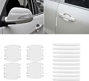 14 PCS Car Door Handle Scratch Protector,Universal Waterproof Anti-Scratches Car Door Cup Protector Transparent 14