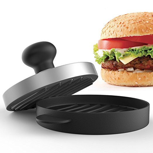 Planet Homeware Burger Press - Premium Hamburger Patty Maker - For Stuffed, Sliders and Regular Burgers - For Bacon, Sausage and Hamburgers - Durable, Makes Perfect Patties Every Time