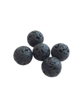 Lava Stone Beads 14mm or 8mm for Essential Oil Diffuser Necklace (14mm)