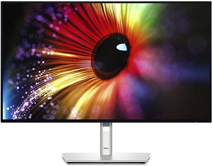 Dell U2724D UltraSharp 27 Inch QHD (2560x1440) Monitor, 120Hz, IPS Black, 5ms, 98% DCI-P3, 2x USB-C, 2x DisplayPort, HDMI, 3x USB, 3 Year Warranty, Silver