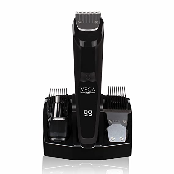 VEGA Men 9-in-1 Multi-Grooming Set with Beard/Hair Trimmer, Nose Trimmer & Body Groomer And Shaver, (VHTH-21)