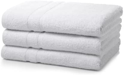 The Bettersleep Company Extra Large Jumbo Bath Sheet 100% Turkish Cotton 100cm x 200cm - 2 pack (White)
