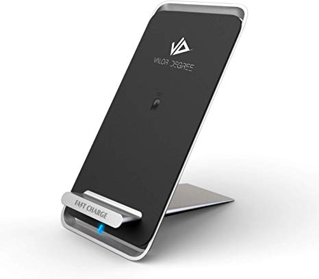 Valor Degree Wireless Charger and Pad 10W Max, 7.5W for iPhone 11, Pro, Max,XR, XS,X, Plus, 10W Samsung s6, Note Edge,s7,s7 Edge,Note 8, 5 (QC Adapter Included)