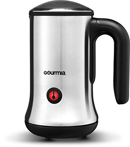 Gourmia GMF245 Cordless Electric Milk Frother & Heater, Stainless Steel 3 Function Froth Maker for Lattes and Cappuccinos, and Milk Heater