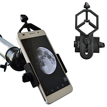 Gosky Universal Cell Phone Adapter Mount - Compatible with Binocular Monocular Spotting Scope Telescope and Microscope - For Iphone Sony Samsung Moto Etc -Record the Nature of the World