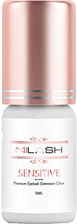 M|LASH SENSITIVE Adhesive For Eyelash Extensions 5ml | Drying Time 3-4 Seconds | 3-4 Weeks Retention | No Fume | No-irritation Professional Use Semi-Permanent Eyelash Extensions Supplies Lash Glue