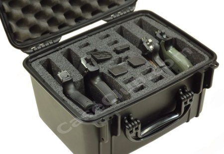 Case Club Waterproof 4 Pistol Case with Silica Gel