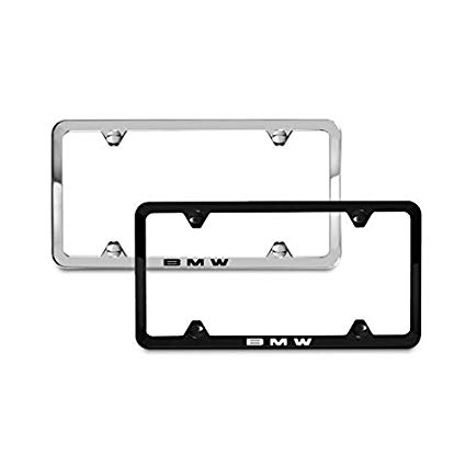 BMW Laser Slimline License Plate Frames / Polished Stainless Steel