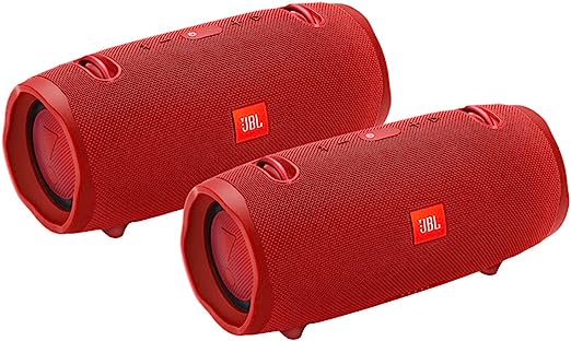 JBL Xtreme 2 Portable Wireless Bluetooth Speakers - Pair (Red)