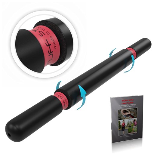 Heavyweight Compact Foam Muscle Roller Stick - Made in USA - Best Massager for Athletes to Relieve Sore, Stiff Muscles and Improve Exercise Recovery. Warm Up, Increase Flexibility, and Prep Your Body for High Performance Workouts