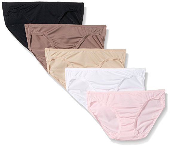 Fruit of the Loom Women's 5 Pack Microfiber Bikini Panties