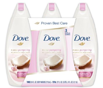 Dove Purely Pampering Body Wash, Coconut Milk (24 fl. oz., 3 pk.)