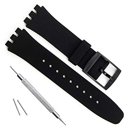 Ultra-thin Replacement Waterproof Silicone Rubber Watch Strap Watch Band for Swatch Skin Series