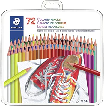 Staedtler - 72 Colored Pencils with Metal Box (M72A6)