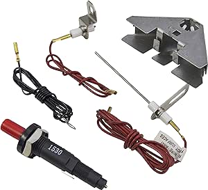 Char-Broil Universal Dual-Spark Piezo Ignitor,Black/Red/silver, Grill & Smoker: Small