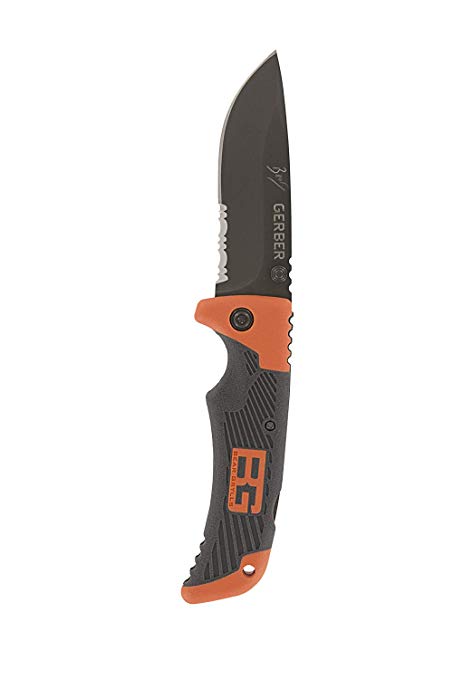 Gerber Bear Grylls Scout Knife, Serrated, 4 Inch Folding