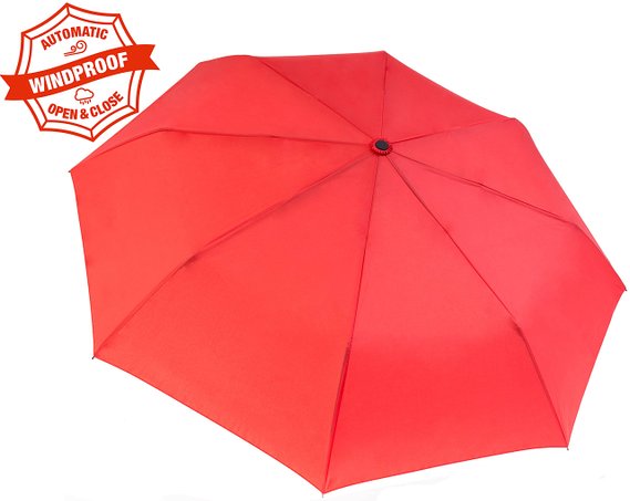 McConnor Automatic Open Close Rain Umbrella - Strong Windproof Canopy - Compact for Business Travel - Ideal for Men and Women - Slim and Sturdy - One Button Folding - Lifetime Guarantee