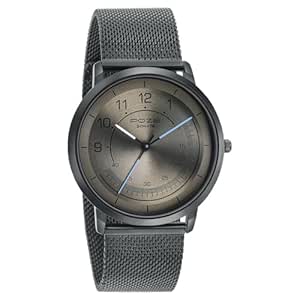 Sonata Poze Quartz Analog Grey Dial Metal Strap Watch for Men-SP70006NM02