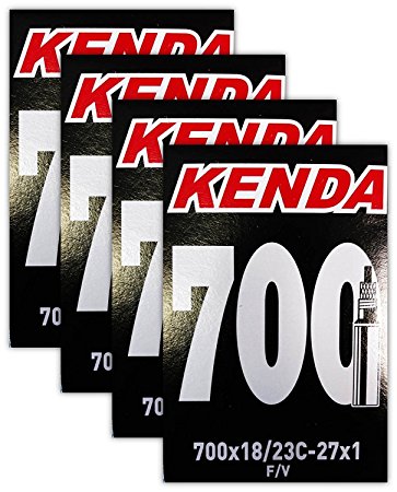 Kenda 700x18-23c Bicycle Inner Tube Bundle - 32mm Threaded Presta Valve - FOUR (4) PACK