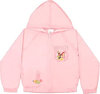 Disney Princess, Lilo and Stitch Windbreaker Jacket Kids Rain Jacket for Big and Little Kids Lightweight Girls Rain Jacket