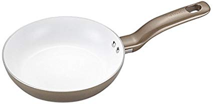 T-fal C72802 Initiatives Nonstick Ceramic Coating PTFE PFOA and Cadmium Free Scratch Resistant Dishwasher Safe Oven Safe Fry Pan Cookware, 8-Inch, Gold