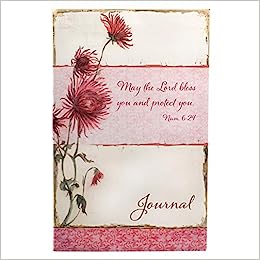 Christian Art Gifts Scripture Journal May The Lord Bless You Numbers 6:24 Bible Verse Pink Floral Inspirational Notebook,128 Ruled Pages Flexcover 5.5” x 8.5”