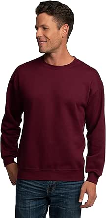 Fruit of the Loom Men's Eversoft Fleece Sweatshirts, Moisture Wicking & Breathable, Crewneck Sweatshirt